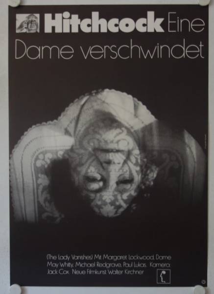The Lady vanishes re-release german movie poster